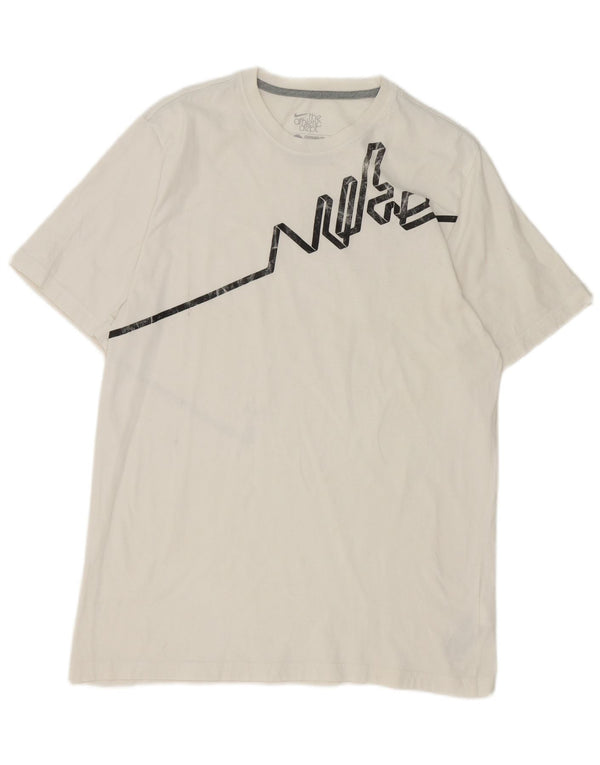 Nike T-shirt graphique coupe standard pour homme XL en coton blanc