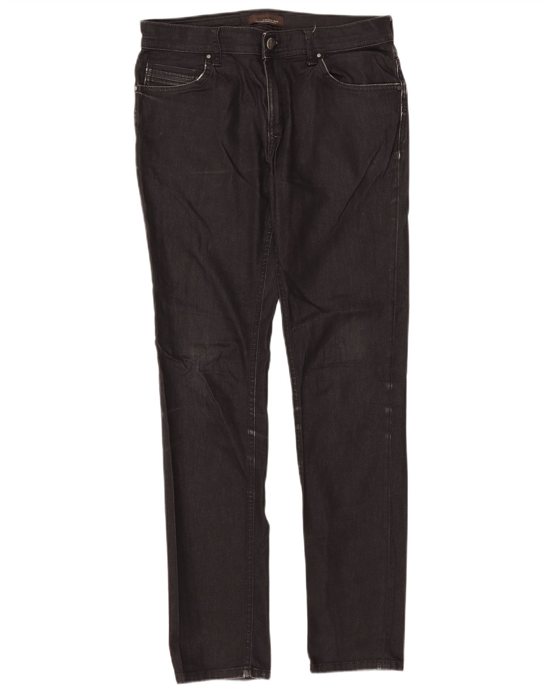 Zara Jean Slim Homme EU 40 Moyen W31 L31 Coton Noir