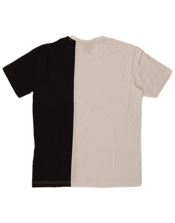 Champion T-Shirt Graphique Homme Petit Noir Colorblock Coton