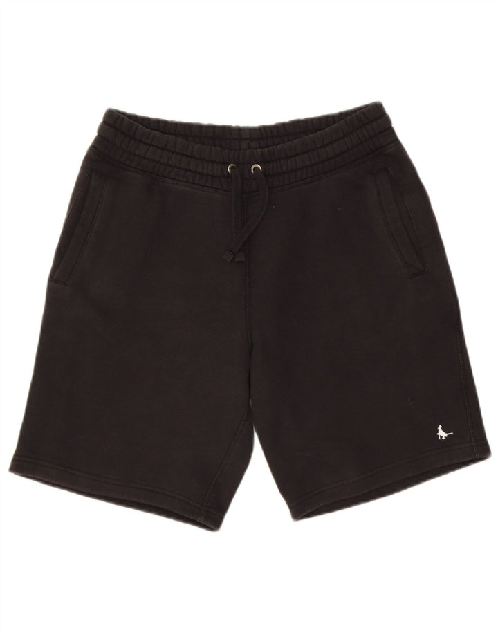 JACK WILLS Mens Sport Shorts Medium Black Cotton
