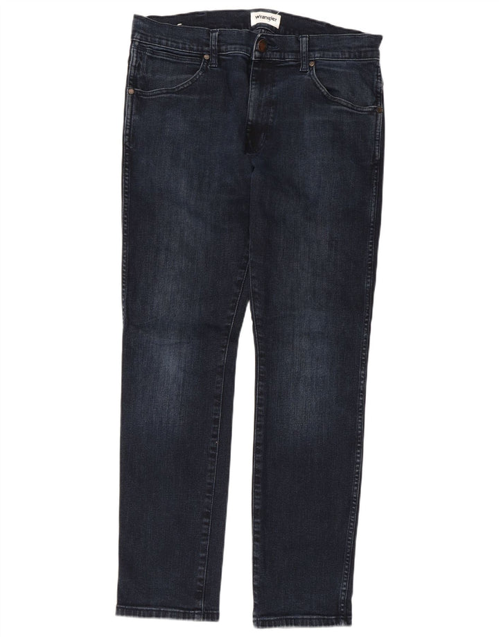 WRANGLER Jean Larston Slim Homme W32 L32 Bleu Coton