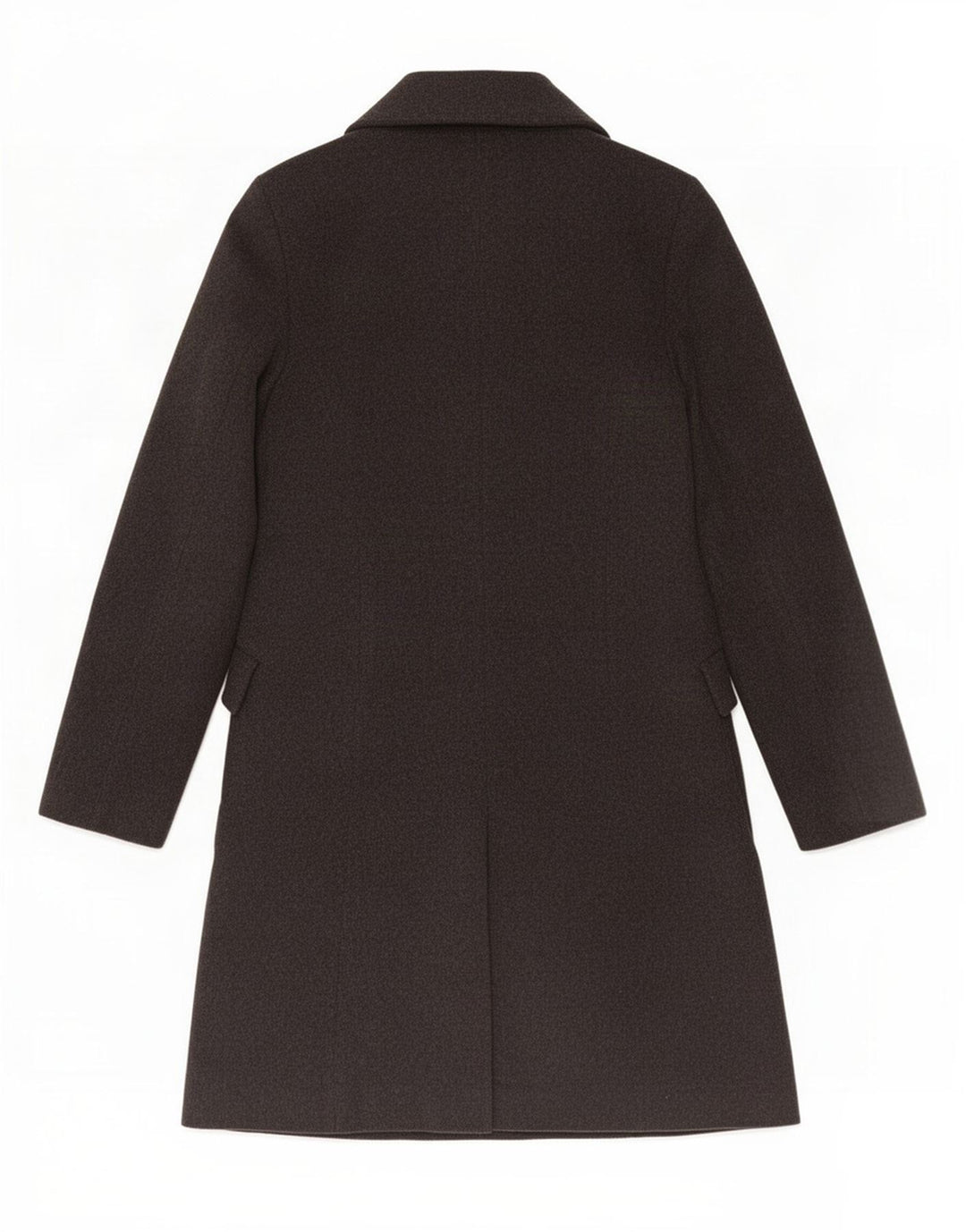 Zara Femme Pardessus UK 10 Petite Laine Grise