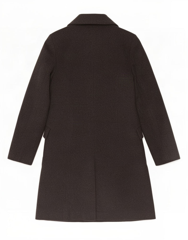 Zara Femme Pardessus UK 10 Petite Laine Grise