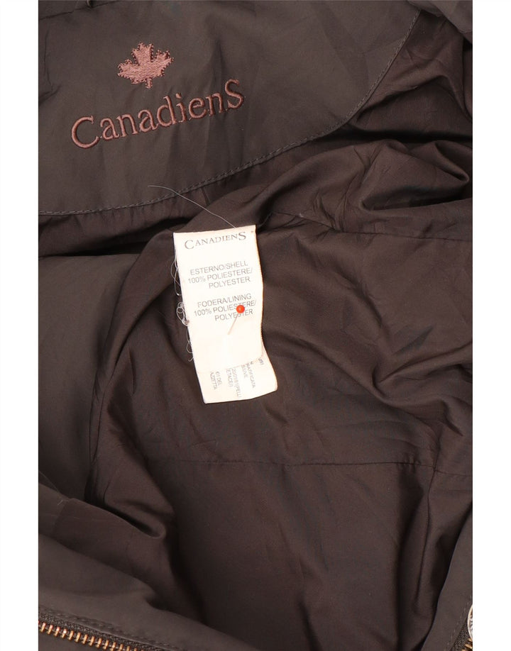Canadiens Veste matelassée pour femmes UK 14 Polyester gris moyen
