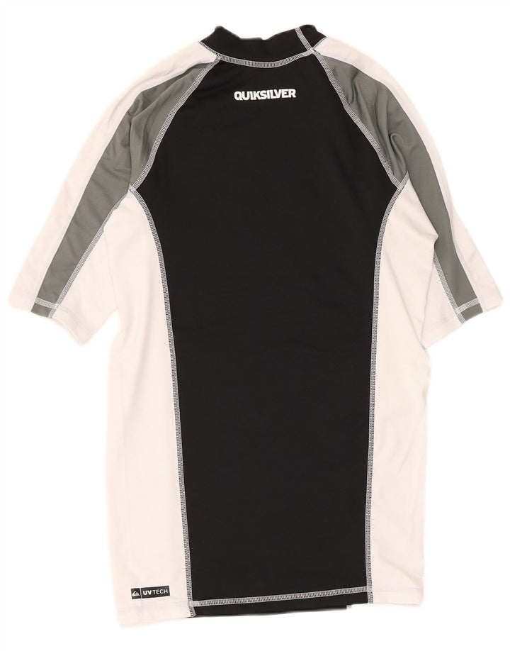 Quiksilver T-shirt graphique pour hommes, grand, noir, colour block, polyester
