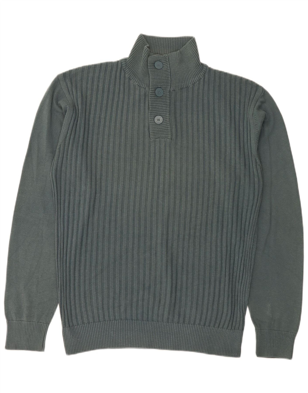 Jack & Jones Pull col boutonné pour homme XL en coton vert