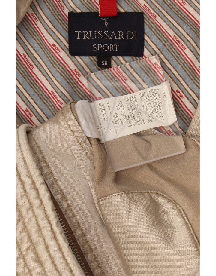 Trussardi Veste Utility Homme IT 56 3XL Beige Polyester