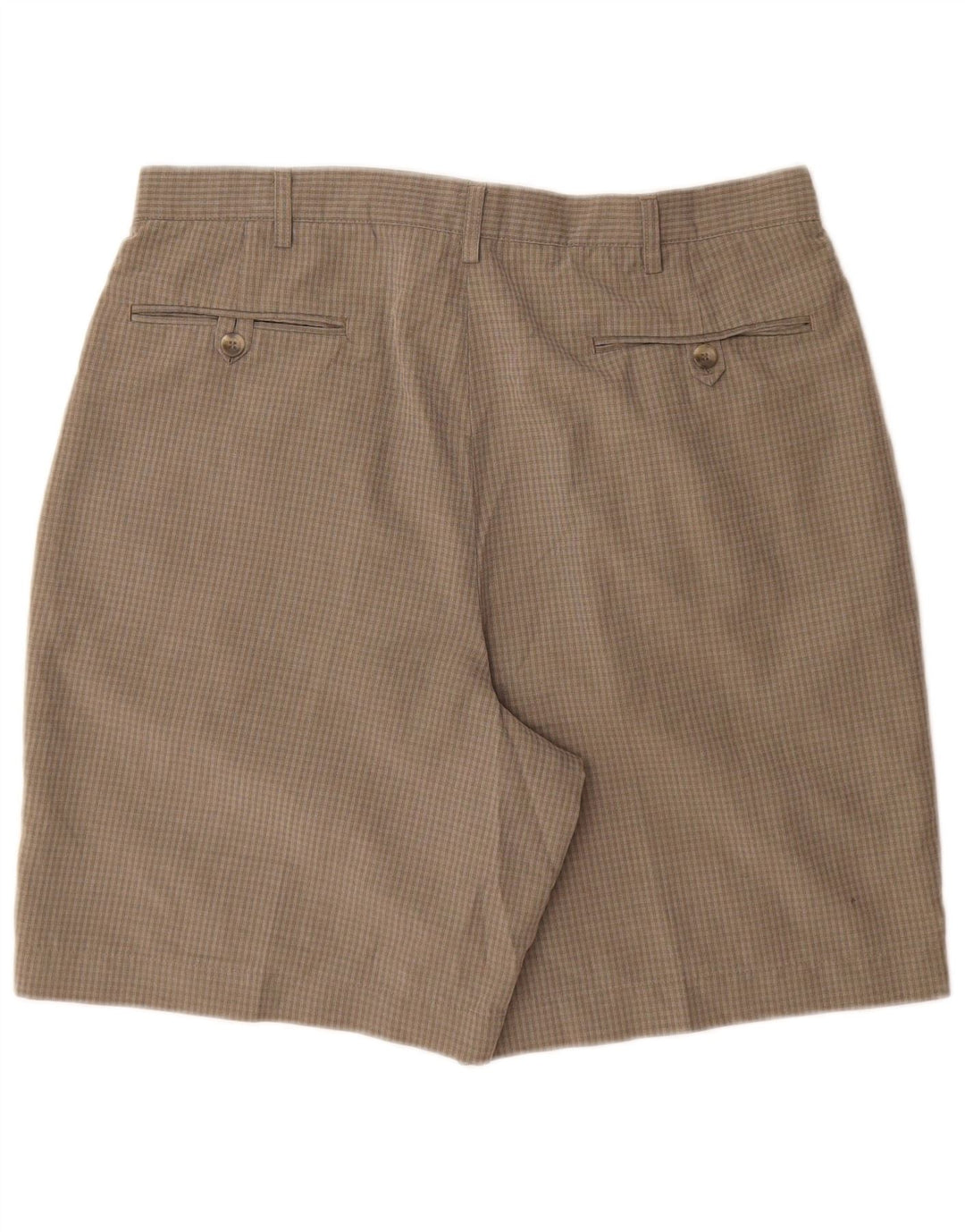 Marks & Spencer Short Chino Homme W36 Grand Carreau Vert Polyester