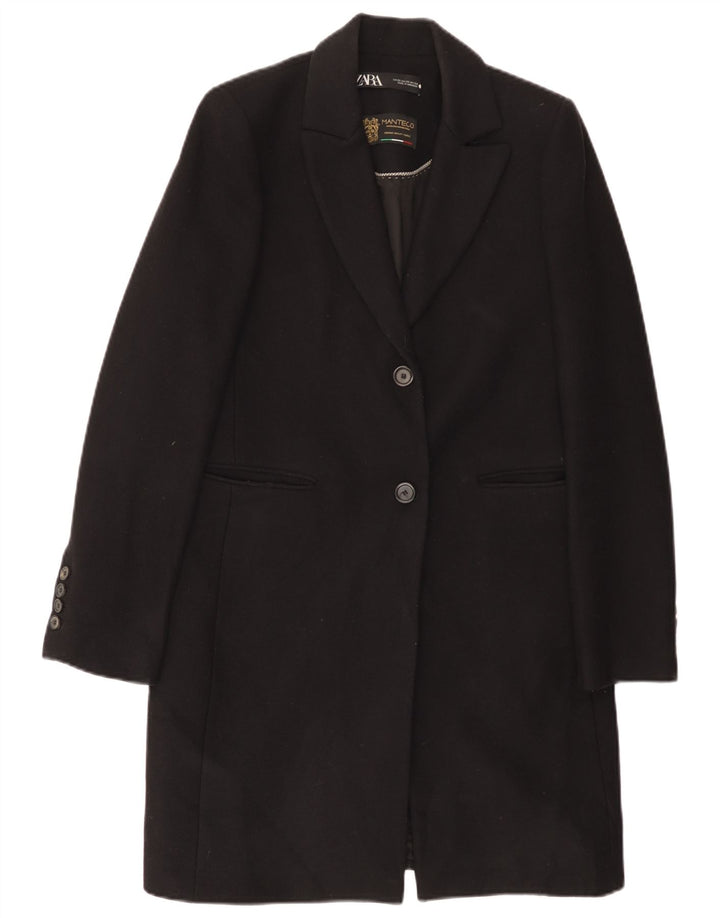 Zara Femme Pardessus UK 6 XS Laine Noire