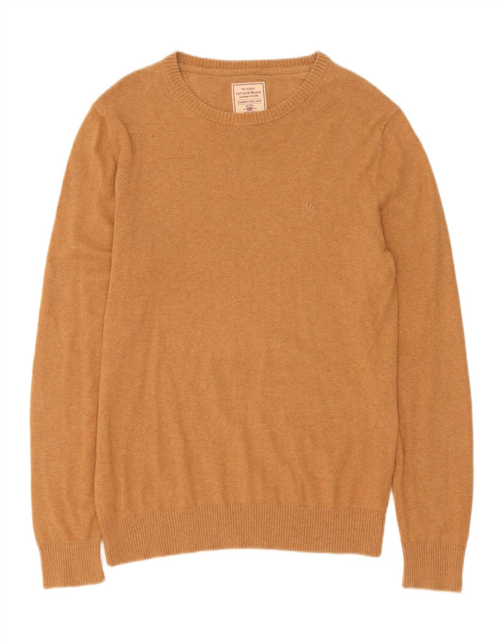 Fat Face Pull Col Bateau Homme Beige Moyen Coton
