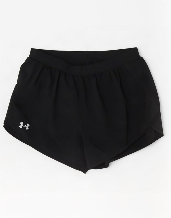 Under Armour Short de sport pour femme UK 10 Small Noir