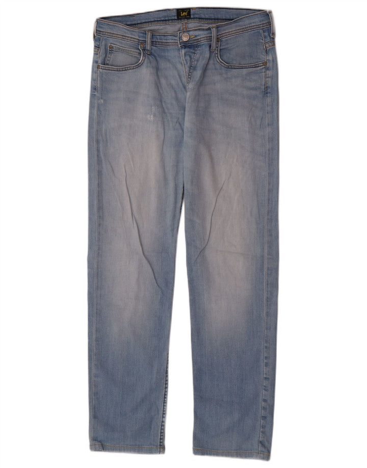 Lee Jean droit vieilli pour femme W30 L30 Bleu