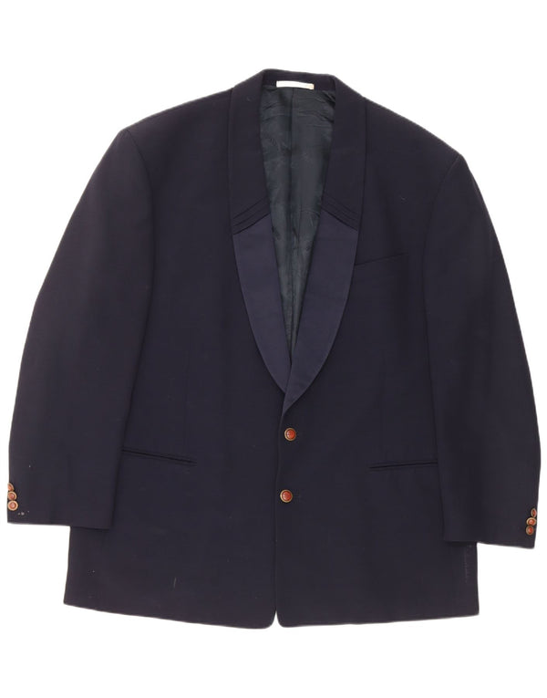 Carlo Pignatelli Veste Blazer 2 Boutons Homme IT 58 4XL Bleu Marine Laine