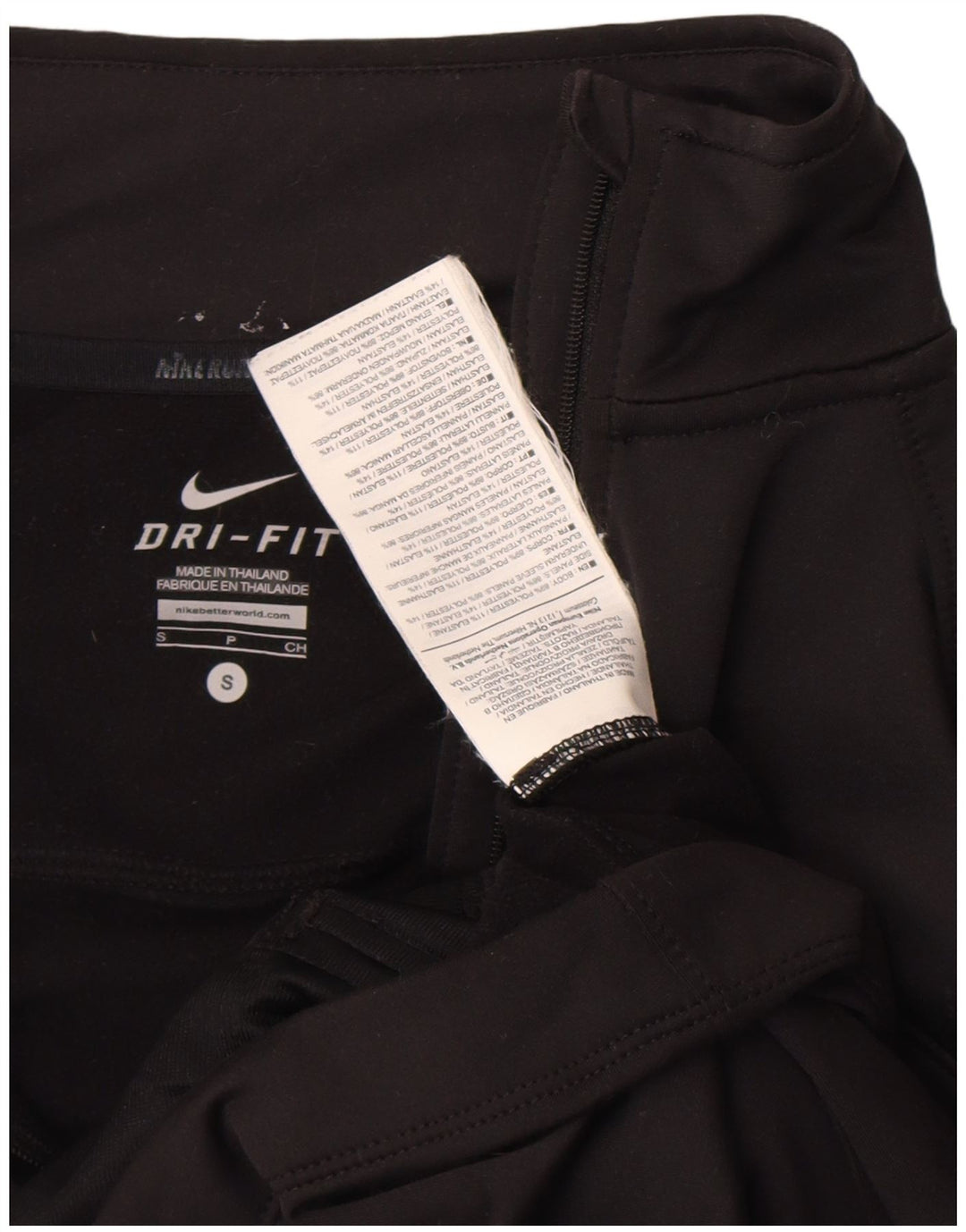 Nike Femme Dri Fit Survêtement Top Veste UK 10 Petit Noir Polyester