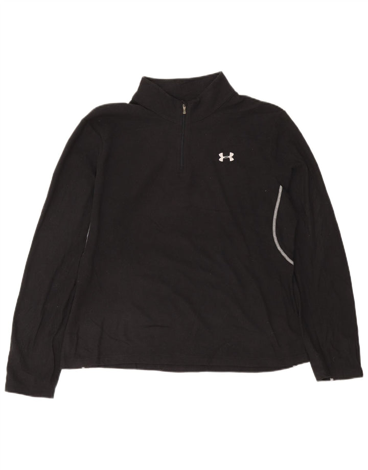 UNDER ARMOUR Haut de survêtement à col zippé pour femme UK 18 XL Bleu marine