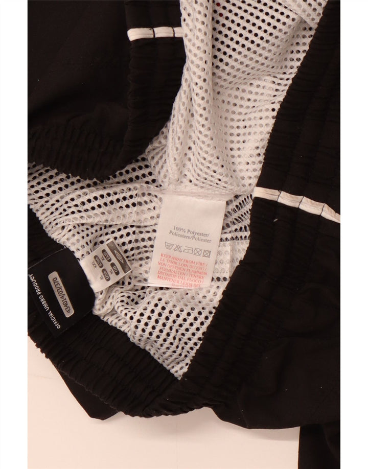 UMBRO Short de Sport Graphique Homme XL Noir Polyester