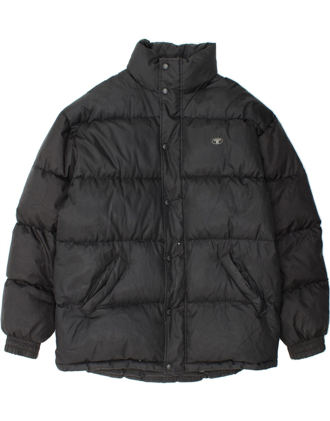 TOM TAILOR Mens Padded Jacket UK 42 XL Black Polyester Vintage Tom Tailor and Second-Hand Tom Tailor from Messina Hembry 