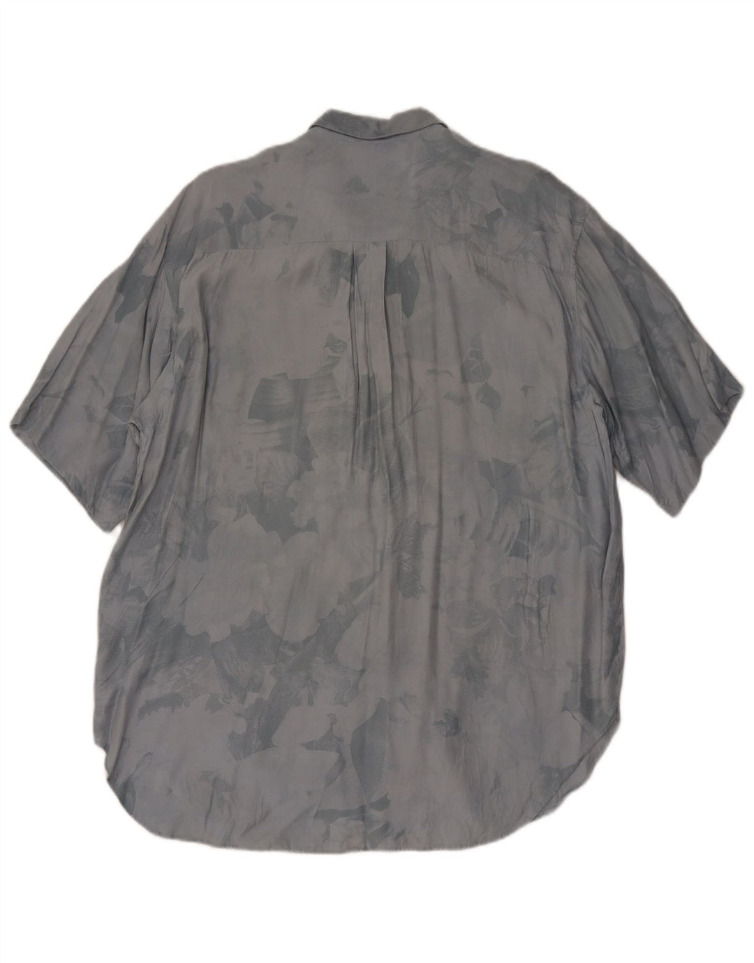 Bagutta Chemise à Manches Courtes Homme Motif Abstrait Viscose Gris Moyen