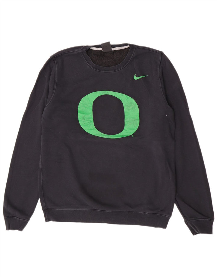 Nike Sweat-shirt graphique pour homme en coton noir Taille S