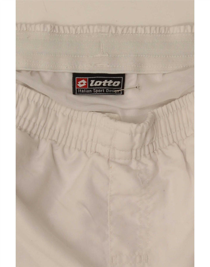 Lotto Short de Sport Graphique Homme Blanc Colorblock Moyen