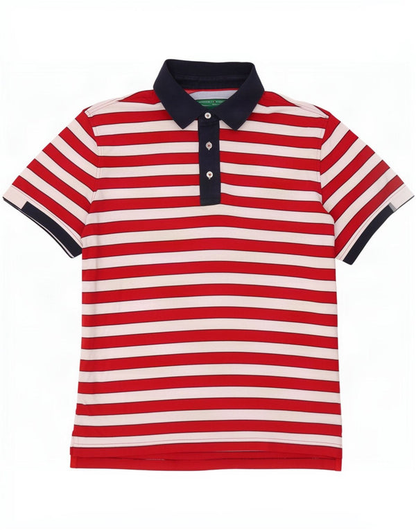 Tommy Hilfiger Polo Rugby Homme Rouge Moyen Rayé Coton