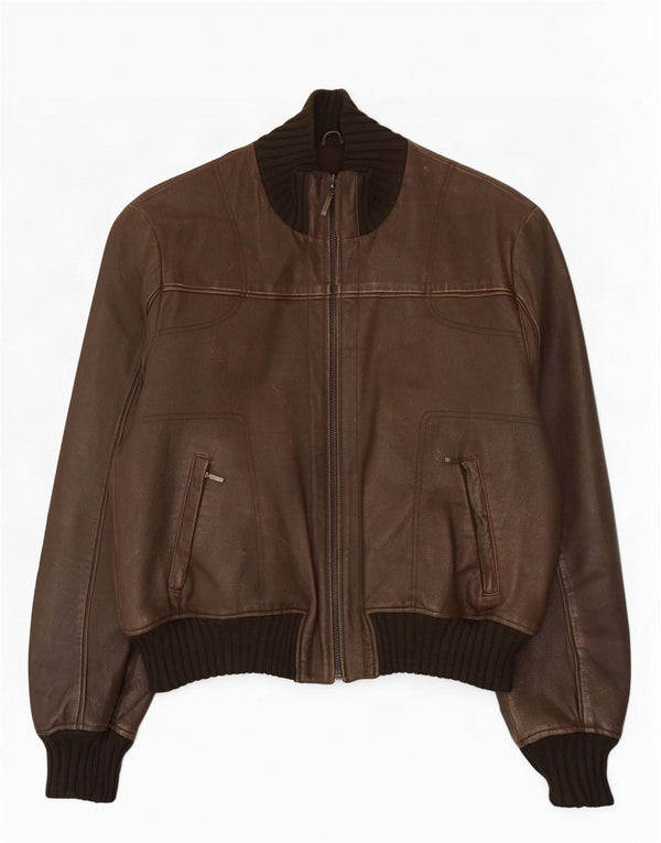 Conbipel Veste en Cuir Bomber Homme IT 56 2XL Marron