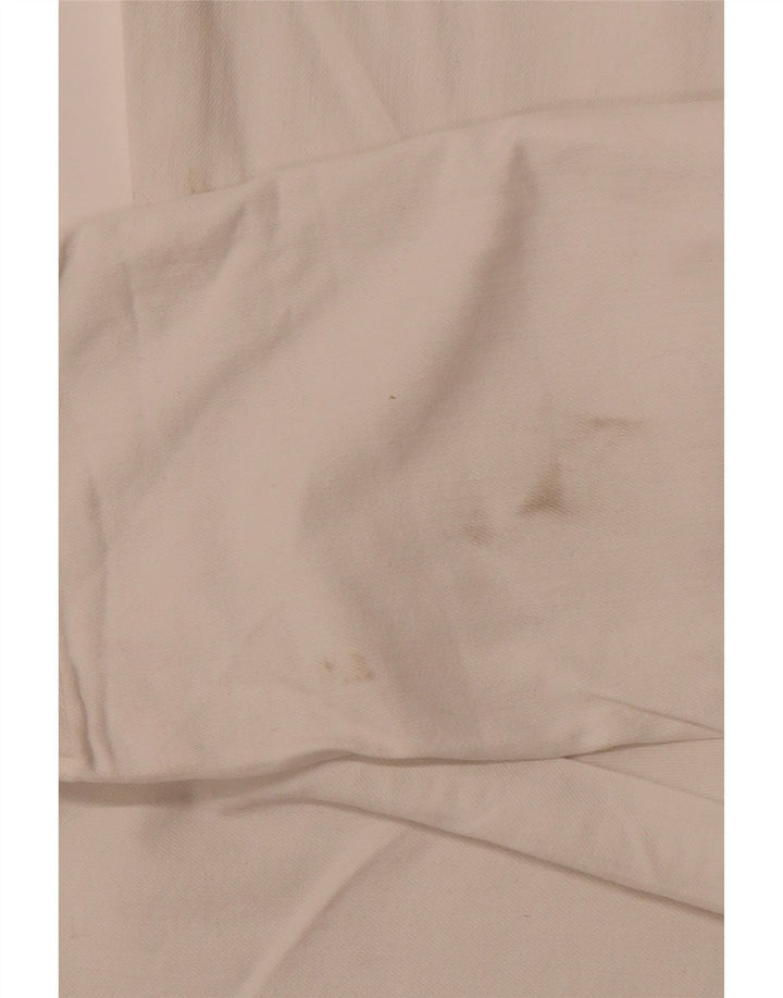 CREW CLOTHING Pantalon décontracté slim pour femme UK 12 Medium W30 L29 Blanc