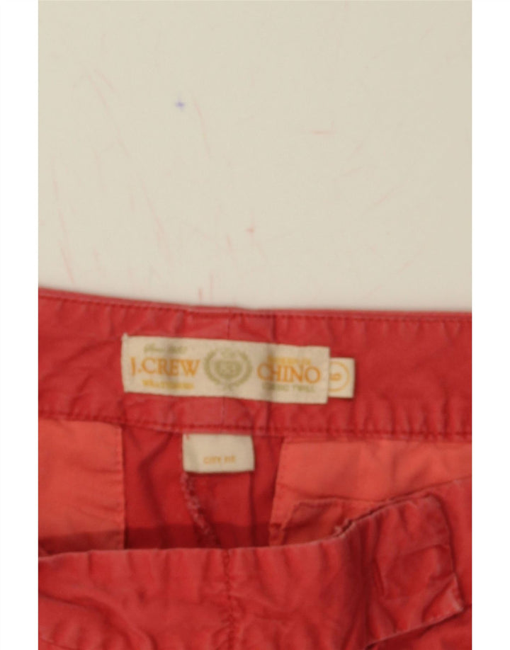 J. CREW Womens Chino Shorts US 6 Medium W32 Pink Cotton Vintage J. Crew and Second-Hand J. Crew from Messina Hembry 