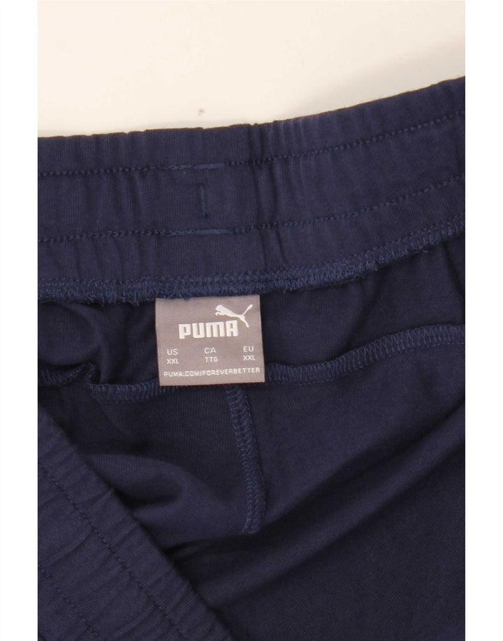 Puma Short de sport pour homme 2XL Bleu marine