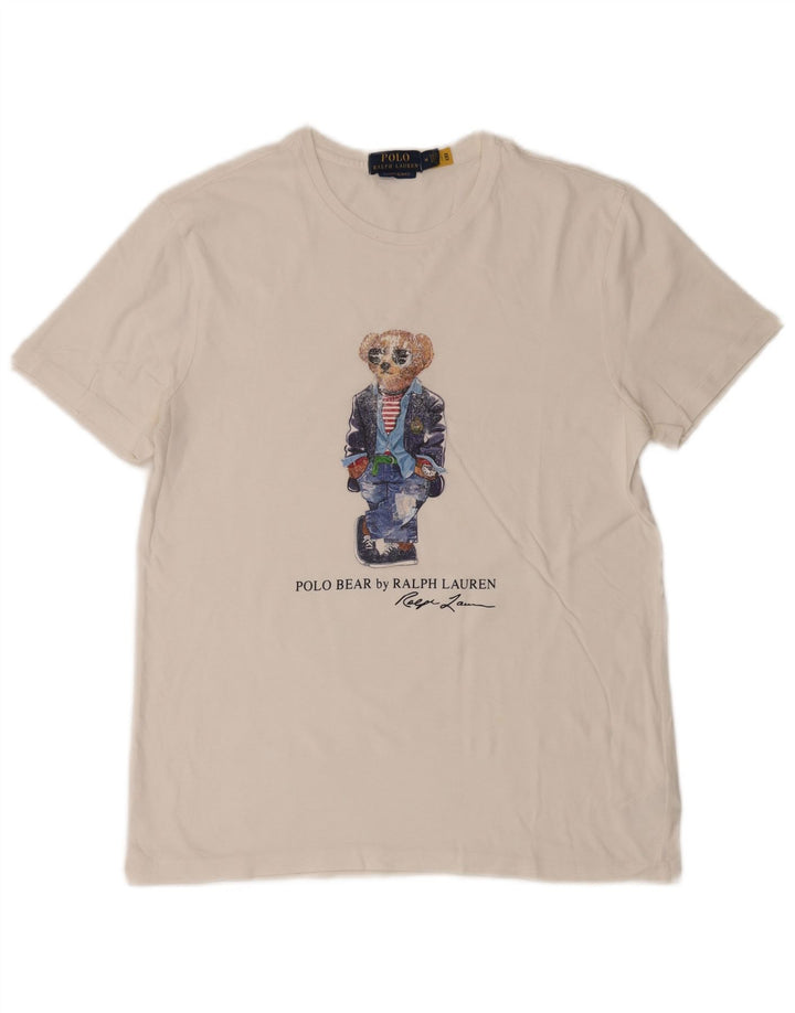 POLO RALPH LAUREN T-shirt slim fit pour homme en coton blanc moyen