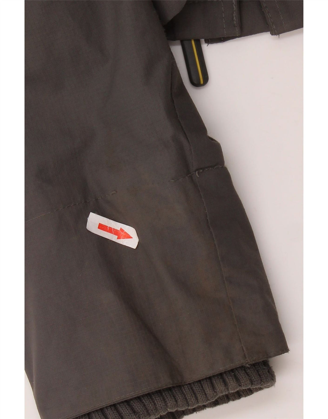 SUPERDRY Veste coupe-vent à capuche pour hommes UK 38 Nylon gris moyen