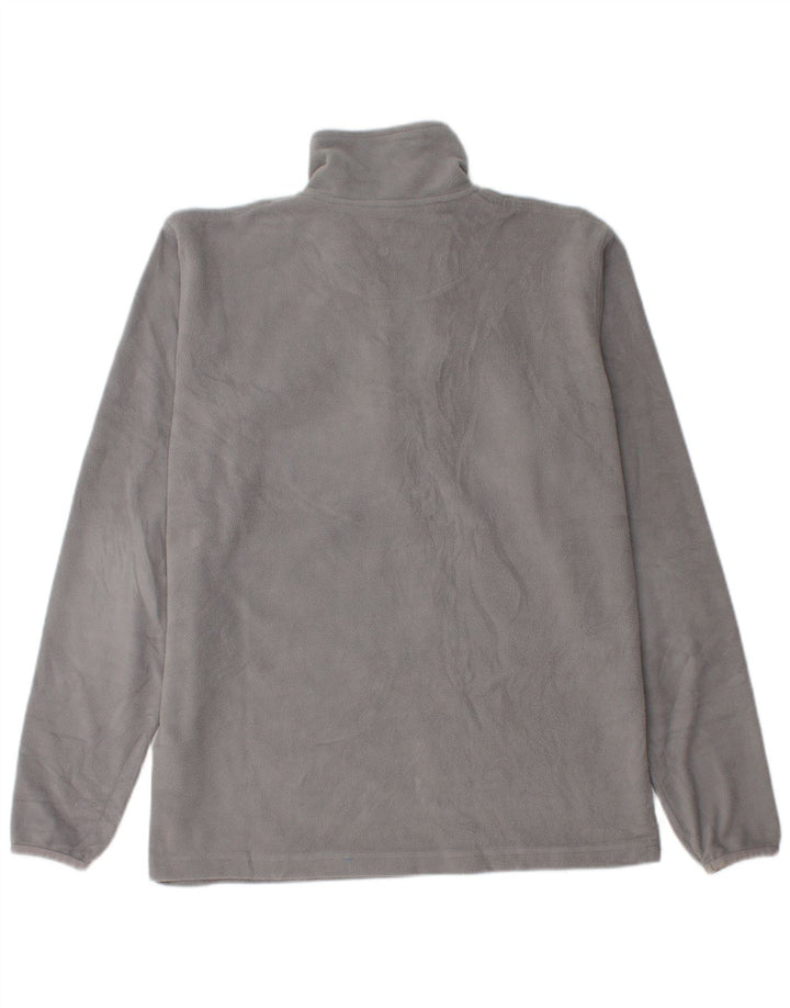 Lotto Pull polaire à col zippé pour homme Taille L Gris Polyester