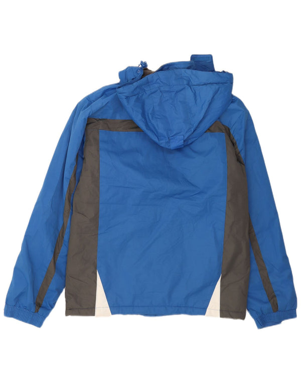 Mountain Warehouse Mens Hooded Ski Jacket UK 36 Small Blue Colourblock
