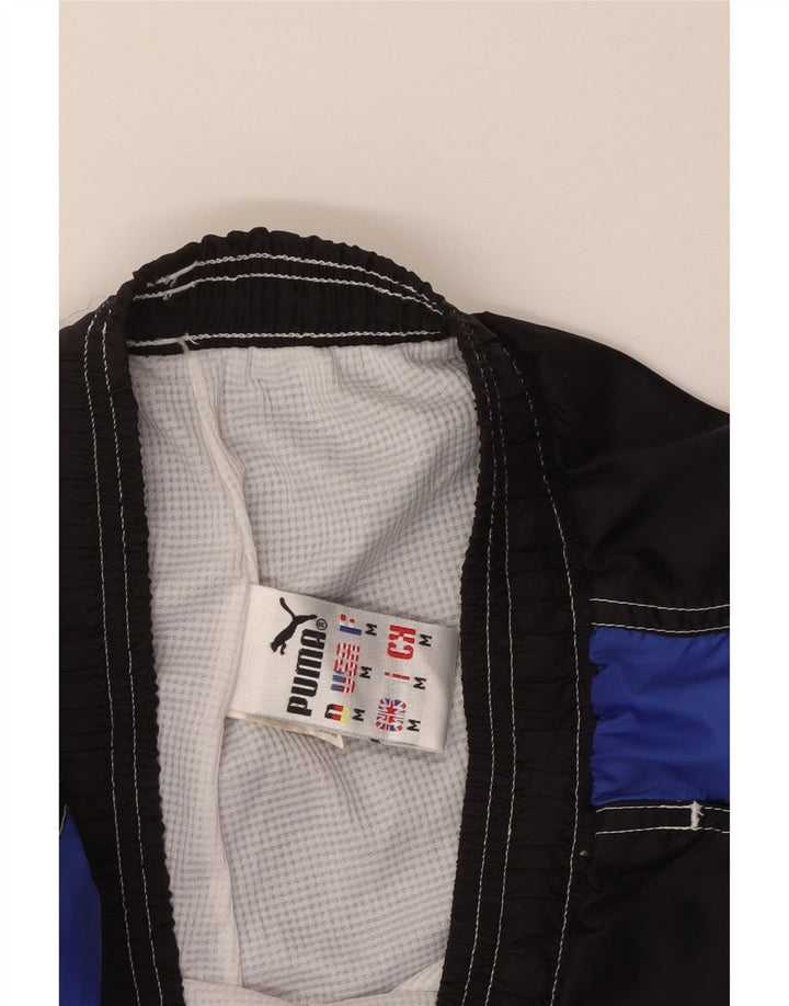 Puma Pantalon de Survêtement Joggers Homme Noir Colorblock Polyamide