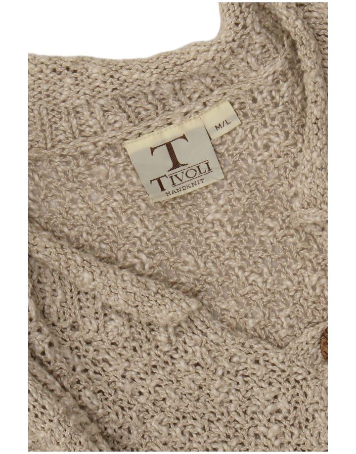 Tivoli Cardigan surdimensionné pour femme UK 14 Lin beige moyen