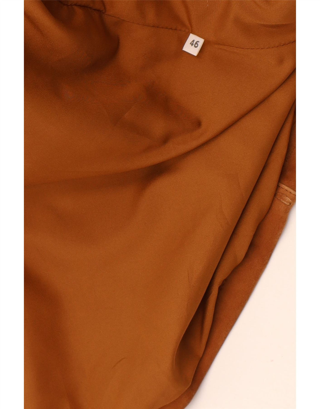 vintage Femme Daim Surdimensionné Pardessus IT 46 Grand Marron