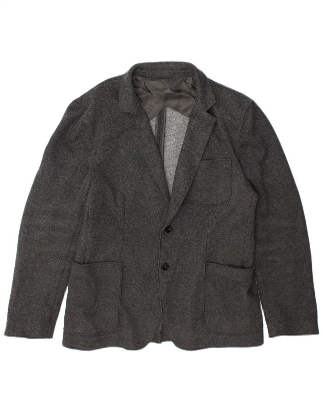 Zara Veste Blazer 2 Boutons Homme EU 56 XL Gris Polyester