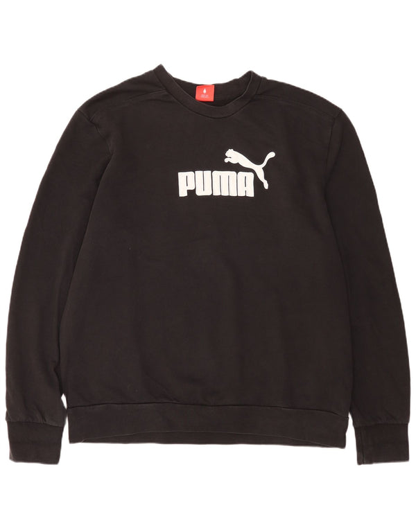 Puma Sweat-shirt graphique pour homme 2XL en coton noir