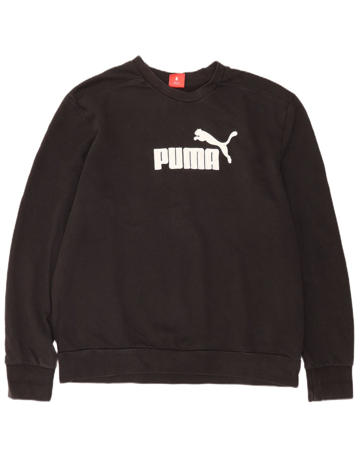 Puma Sweat-shirt graphique pour homme 2XL en coton noir