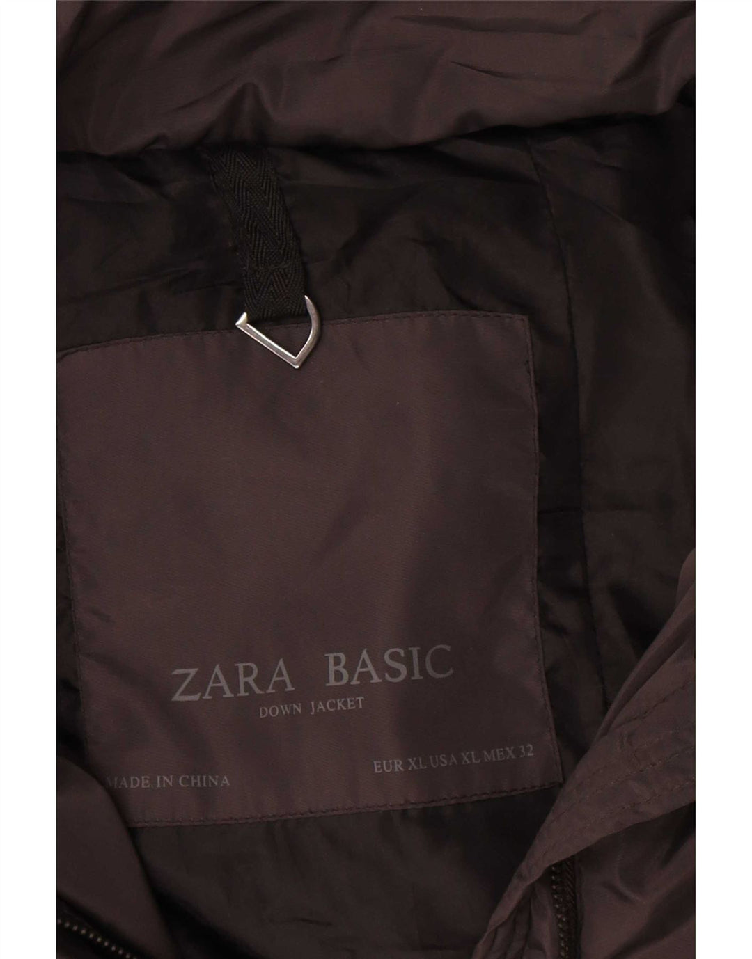 Zara Veste matelassée pour femme UK 18 XL Noir Polyester