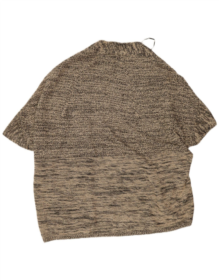 Massimo Dutti Poncho Jumper pour femme UK 14 Gris moyen moucheté