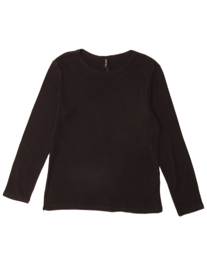 Marks & Spencer Haut à manches longues pour femme UK 44 Coton noir moyen