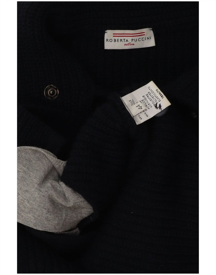 ROBERTA PUCCINI Pull Cardigan Femme IT 44 Laine Bleu Marine Moyen