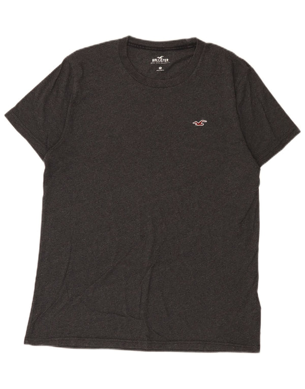 Hollister Mens T-Shirt Top Medium Grey Cotton