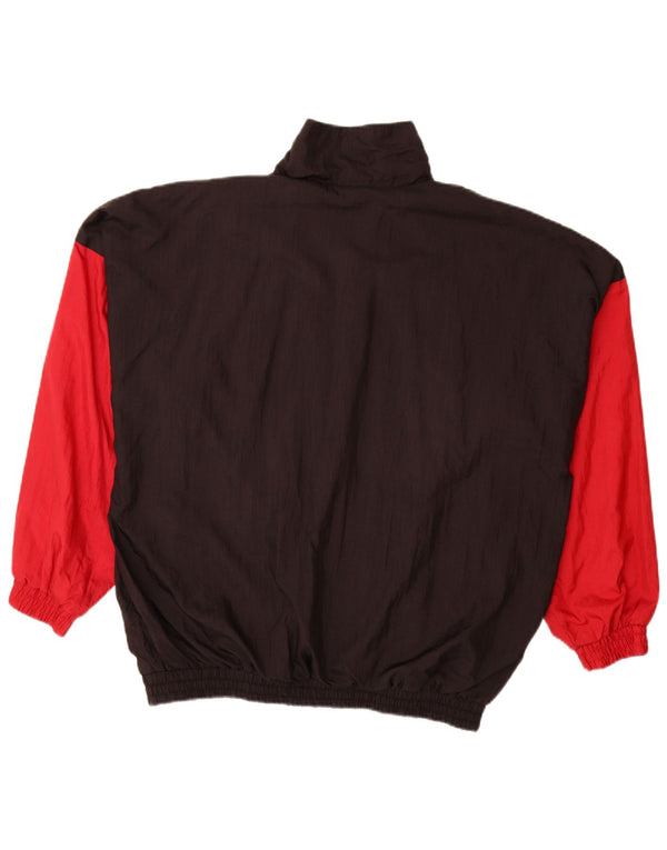 VINTAGE Veste de Survêtement Homme XL Multicolore Colourblock Polyamide