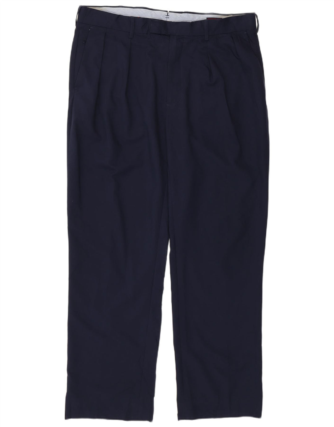 Polo Ralph Lauren Pantalon de costume à chevilles pour homme W36 L29 Bleu marine Polyester