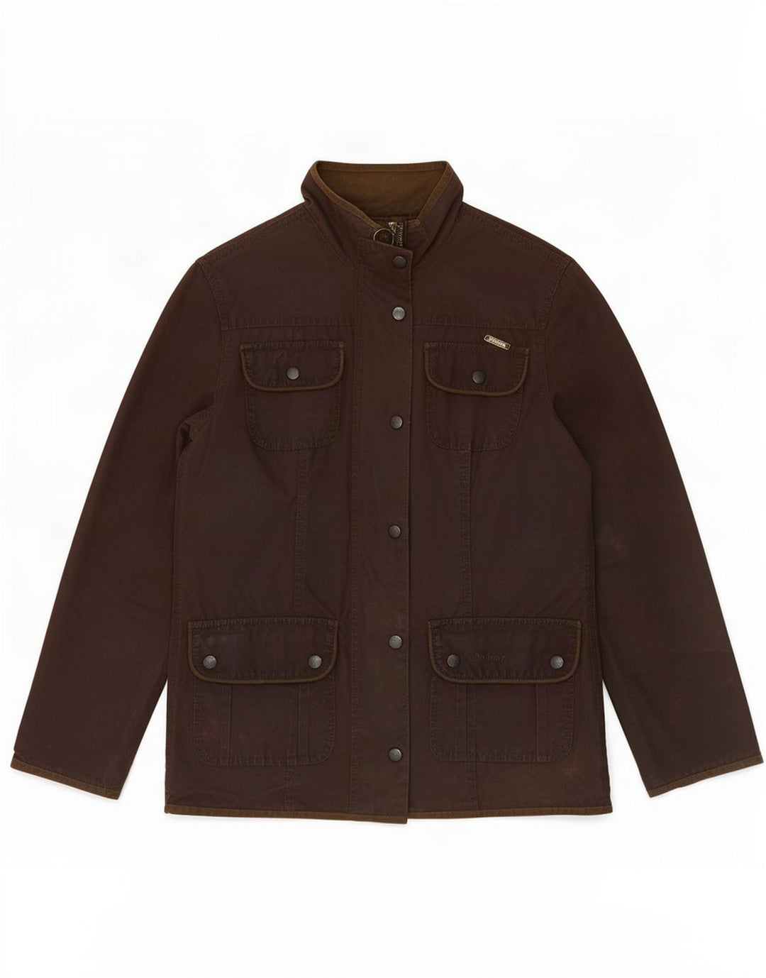 Barbour Veste en coton ciré pour femme UK 10 Small Marron