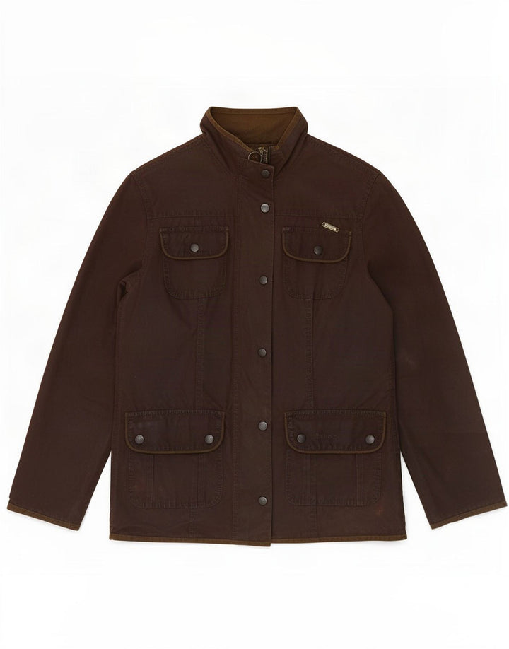 Barbour Veste en coton ciré pour femme UK 10 Small Marron