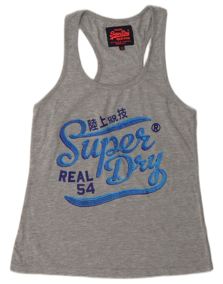 Superdry Débardeur Graphique XS Gris Polyester Homme