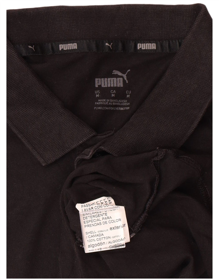 PUMA Polo Homme Noir Moyen Coton
